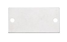 Пластина 50x25 мм, с 2 отверстиями, нержавеющая сталь  от магазина "Крепёж и метизы"