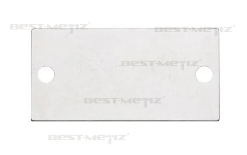 Пластина 50x25 мм, с 2 отверстиями, нержавеющая сталь  от магазина "Крепёж и метизы"