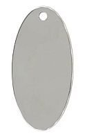 Овал 40x20мм, c 1 отверстием, нержавеющая сталь  от магазина "Крепёж и метизы"