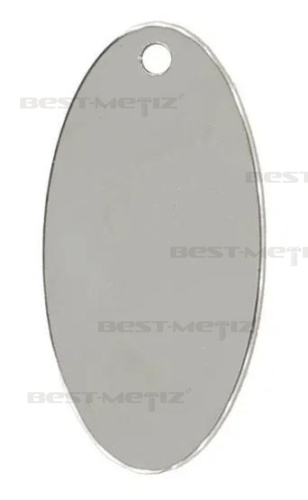 Овал 40x20мм, c 1 отверстием, нержавеющая сталь  от магазина "Крепёж и метизы"
