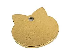 Котик 22x23 мм,с 1 отверстием, латунь  от магазина "Крепёж и метизы"