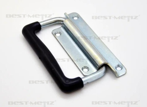 Ручка откидная с пластиковой рукояткой 4 ГОСТ 14225-83 L-115, оцинкованная сталь фото 4