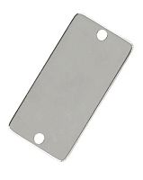 Пластина 58x29мм, с 2 отверстиями, нержавеющая сталь  от магазина "Крепёж и метизы"