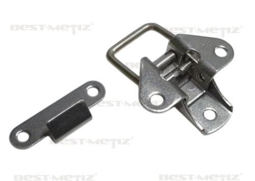 Замок-защелка L=45 откидной без пружины, нержавеющая сталь  от магазина "Крепёж и метизы" фото 4