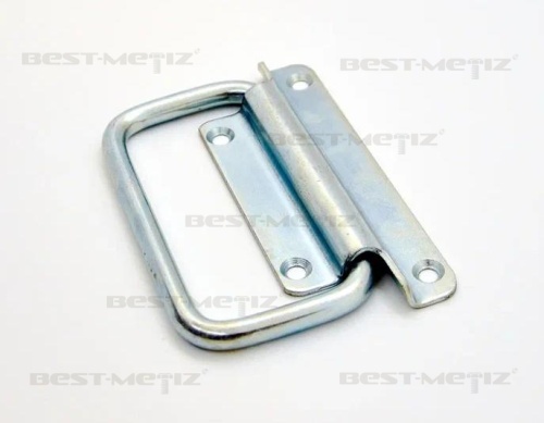 Ручка откидная 116х77 мм, оцинкованная сталь фото 5