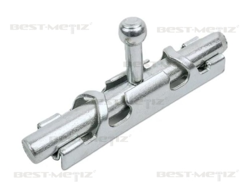 Шпингалет с ответной частью L=74, оцинкованная сталь фото 2