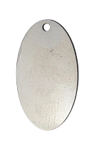Овал 46x26 мм, с 1 отверстием, нержавеющая сталь  от магазина "Крепёж и метизы"