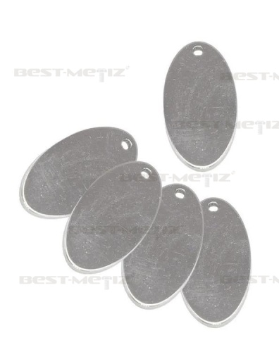 Овал 40x20мм, c 1 отверстием, нержавеющая сталь  от магазина "Крепёж и метизы" фото 3