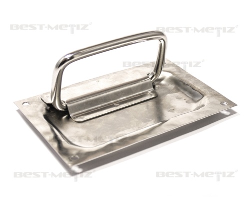 Ручка потайная L-150, нержавеющая сталь, хим. полирование  от магазина "Крепёж и метизы" фото 3