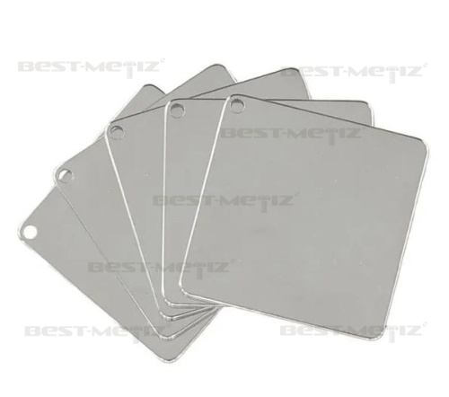 Квадрат 38x38мм, с 1 отверстием, нержавеющая сталь  от магазина "Крепёж и метизы"