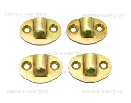 Ручка откидная облегченная на скобах 102х65, желтый цинк  от магазина "Крепёж и метизы" фото 3