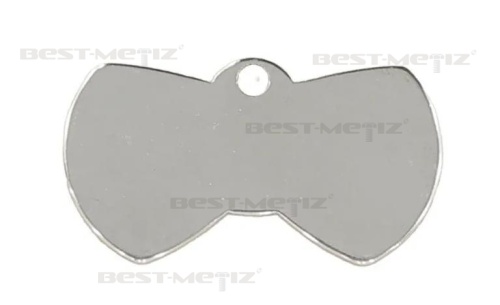 Бантик 39x23 мм,с 1 отверстием, нержавеющая сталь  от магазина "Крепёж и метизы"