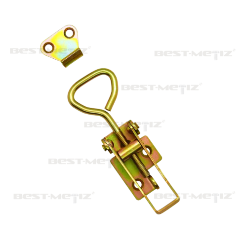 Замок регулируемый L=100-115, желтый цинк фото 3