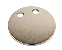 Круг D32 мм c 2 большими отверстиями, нержавеющая сталь  от магазина "Крепёж и метизы"