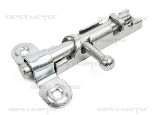 Шпингалет с ответной частью L=74, оцинкованная сталь фото 3