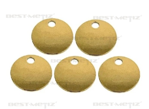 Круг D32мм, с 1 отверстием, латунь  от магазина "Крепёж и метизы" фото 3