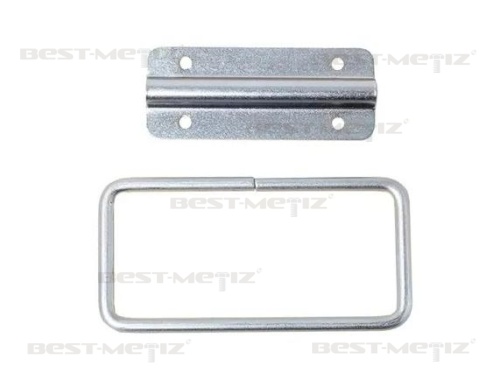 Ручка откидная облегченна 100х65 мм, оцинкованная сталь  от магазина "Крепёж и метизы" фото 3