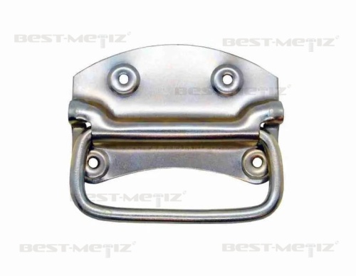 Ручка откидная с пуклей 140х129 мм, оцинкованная сталь  от магазина "Крепёж и метизы"