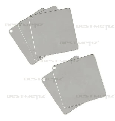 Квадрат 38x38мм, с 1 отверстием, нержавеющая сталь  от магазина "Крепёж и метизы" фото 3