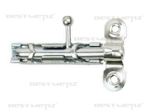 Шпингалет с ответной частью L=74, оцинкованная сталь
