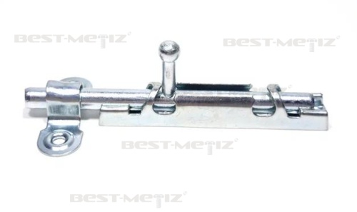 Шпингалет с ответной частью L=104, оцинкованная сталь фото 4