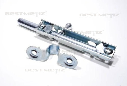 Шпингалет с ответной частью L=104, оцинкованная сталь фото 3