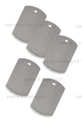 Жетон 39x22 мм,с 1 отверстием, нержавеющая сталь  от магазина "Крепёж и метизы" фото 3