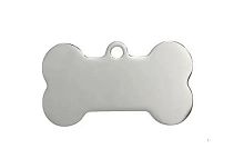 Косточка 40x22 мм, c 1 отверстием, нержавеющая полированная сталь  от магазина "Крепёж и метизы"