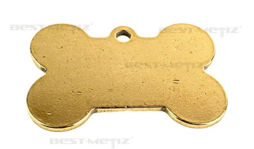 Косточка 38x25мм, с 1 отверстием, латунь  от магазина "Крепёж и метизы"