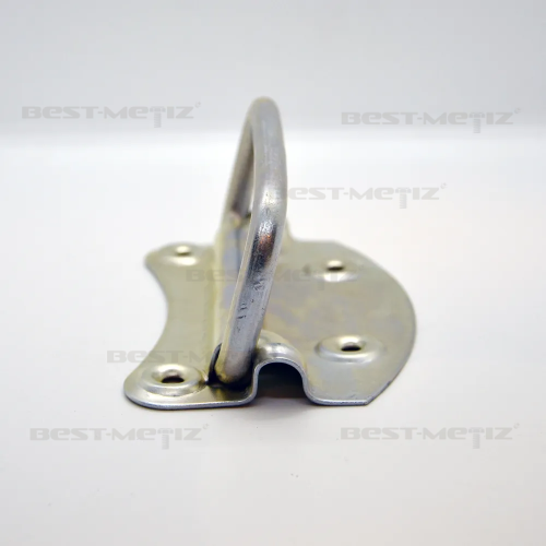 Ручка откидная с пуклей 140х129 мм, оцинкованная сталь  от магазина "Крепёж и метизы" фото 4