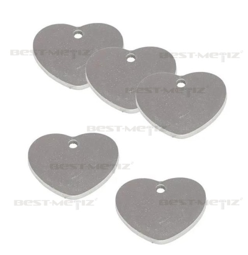 Сердечко 28х23 мм,с 1 отверстием, нержавеющая сталь  от магазина "Крепёж и метизы" фото 3