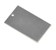 Прямоугольник 50x30 мм, с 1 отверстием, нержавеющая сталь  от магазина "Крепёж и метизы"