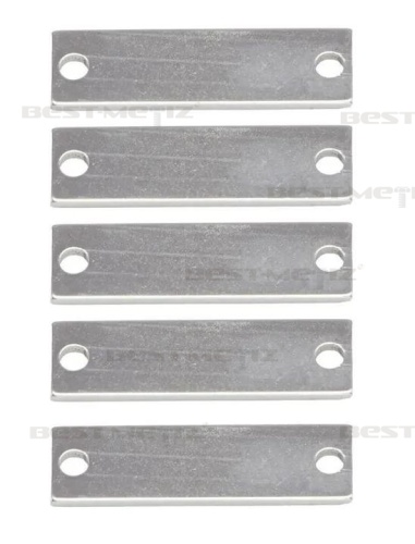 Пластина 50x15 мм, с 2 отверстиями, нержавеющая сталь  от магазина "Крепёж и метизы" фото 3