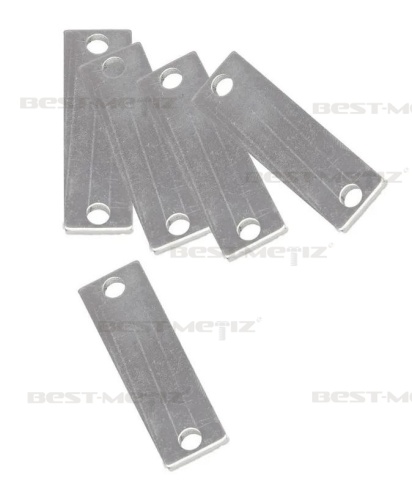 Пластина 50x15 мм, с 2 отверстиями, нержавеющая сталь  от магазина "Крепёж и метизы" фото 4