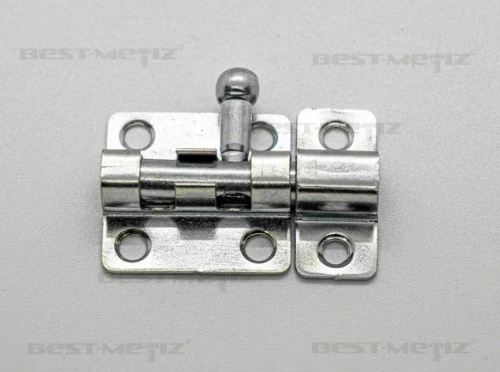 Шпингалет с ответной частью L=43, оцинкованная сталь