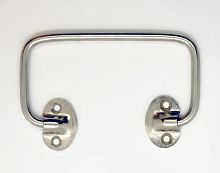 Ручка откидная облегченная на скобах 102х65, никель  от магазина "Крепёж и метизы"