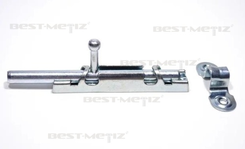 Шпингалет с ответной частью L=104, оцинкованная сталь фото 6