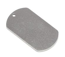 Жетон 50x28 с 1 отверстием, нержавеющая сталь  от магазина "Крепёж и метизы"