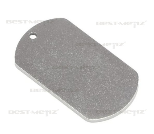 Жетон 50x28 с 1 отверстием, нержавеющая сталь  от магазина "Крепёж и метизы"