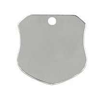 Щит 30х30 мм, с 1 отверстием, нержавеющая сталь  от магазина "Крепёж и метизы"