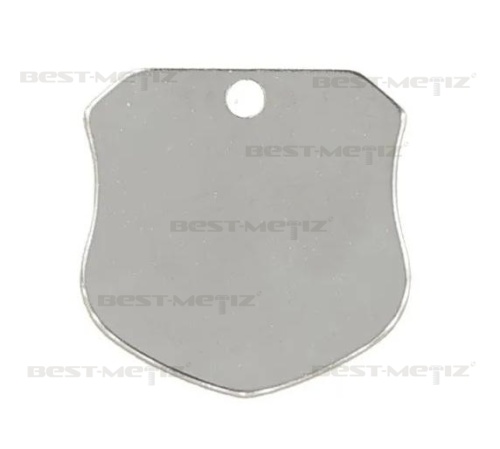 Щит 30х30 мм, с 1 отверстием, нержавеющая сталь  от магазина "Крепёж и метизы"