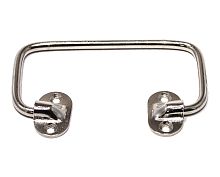 Ручка откидная облегченная на скобах L-90, никелированная сталь