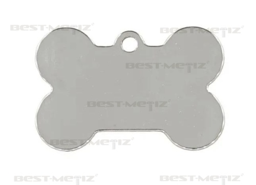 Косточка 38x25мм, с 1 отверстием, нержавеющая сталь  от магазина "Крепёж и метизы"